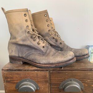 FRYE Veronica Combat Boots-Distressed size 9